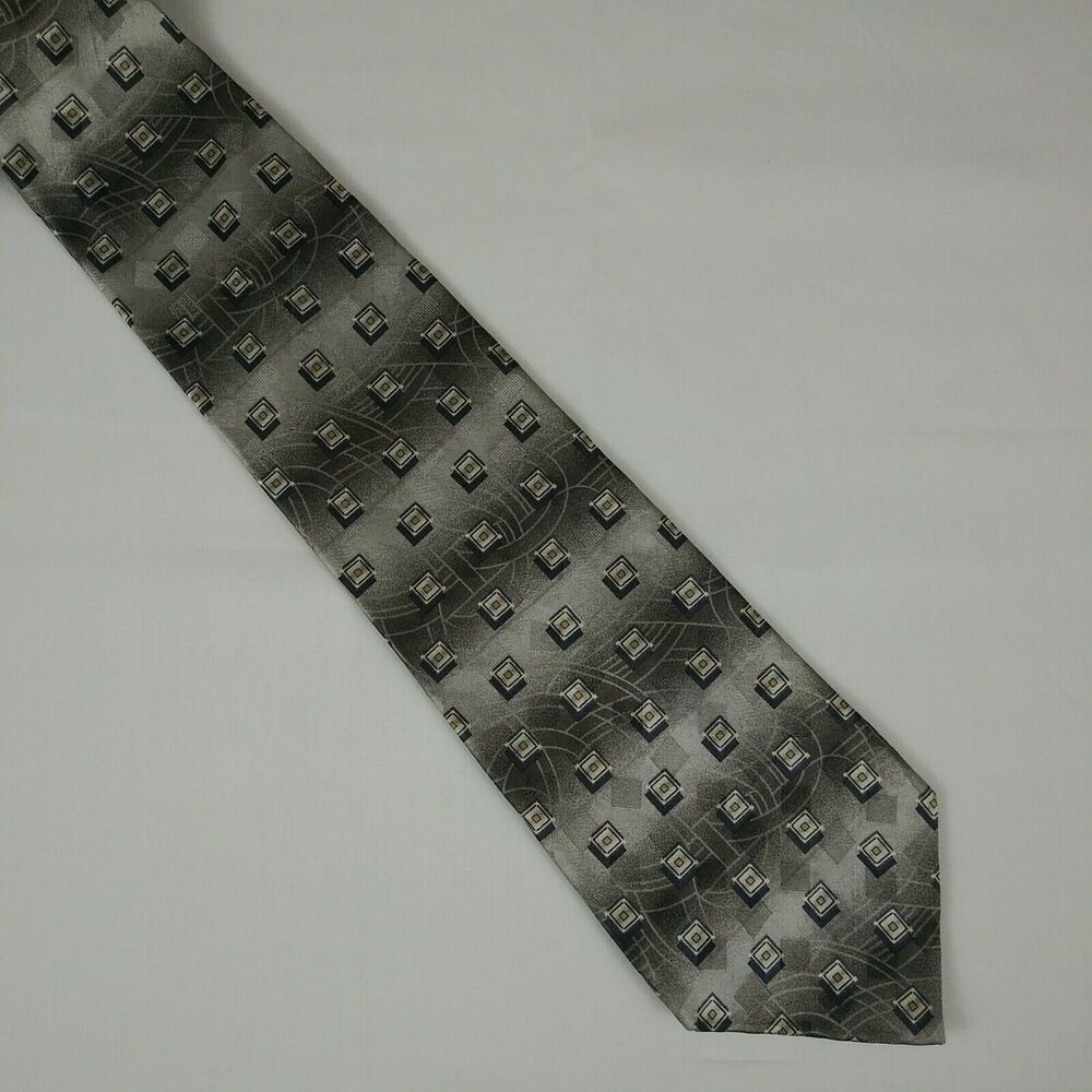 Signorcelli Men's Italian Necktie - Shades of Gray - Hint of Pink